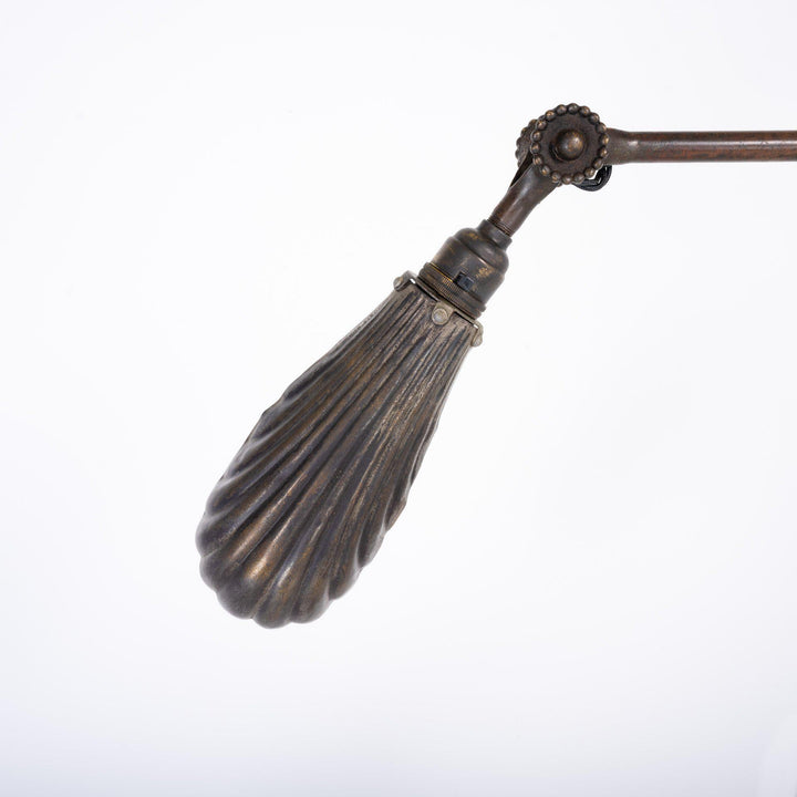 Antique Brass Daisy Joint Machinist Lamp by John Dugdill & Co