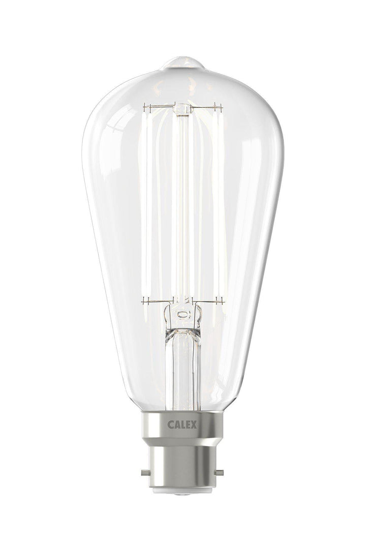 Calex 425405 | LED Clear Filament Rustik Bulb | B22 | ST64 | 4W