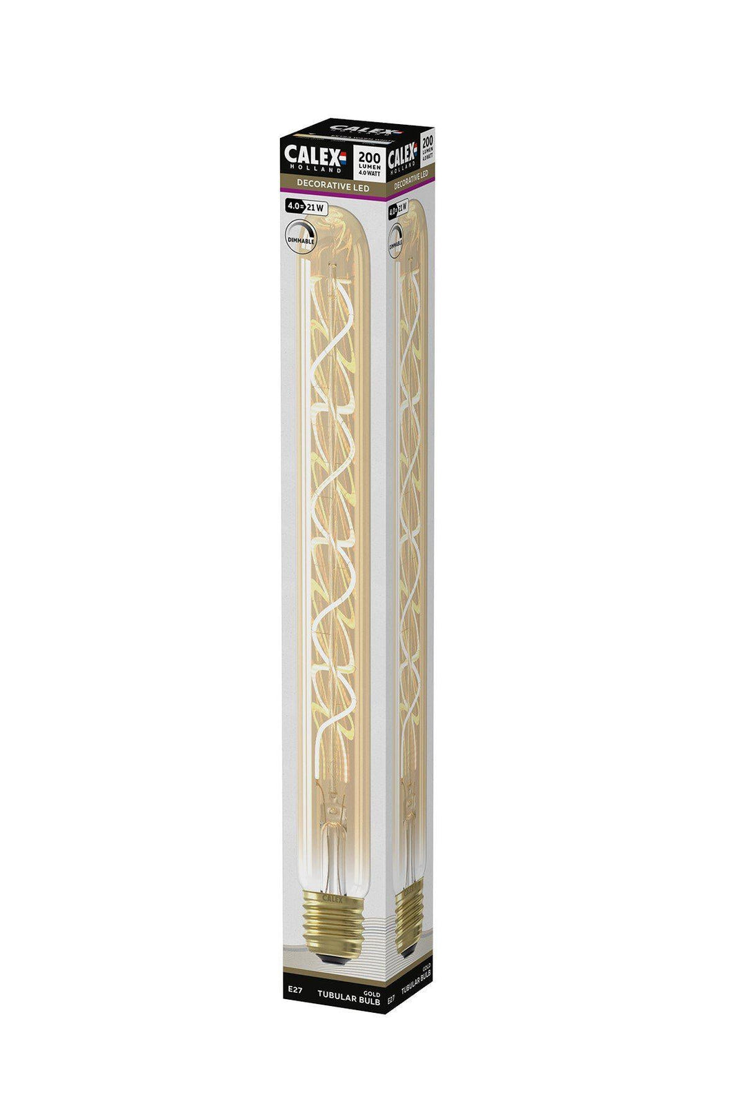 Calex 425722 | LED Gold Flex Filament Tubular Bulb | E27| T32 | 4W