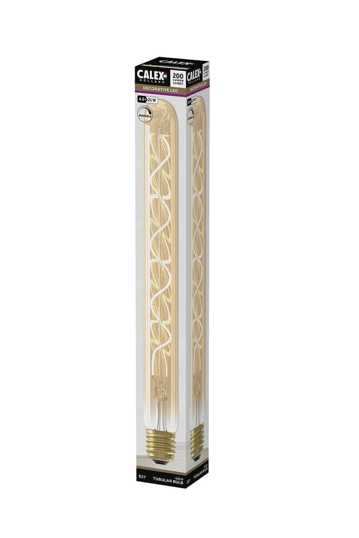 Calex 425722 | LED Gold Flex Filament Tubular Bulb | E27| T32 | 4W
