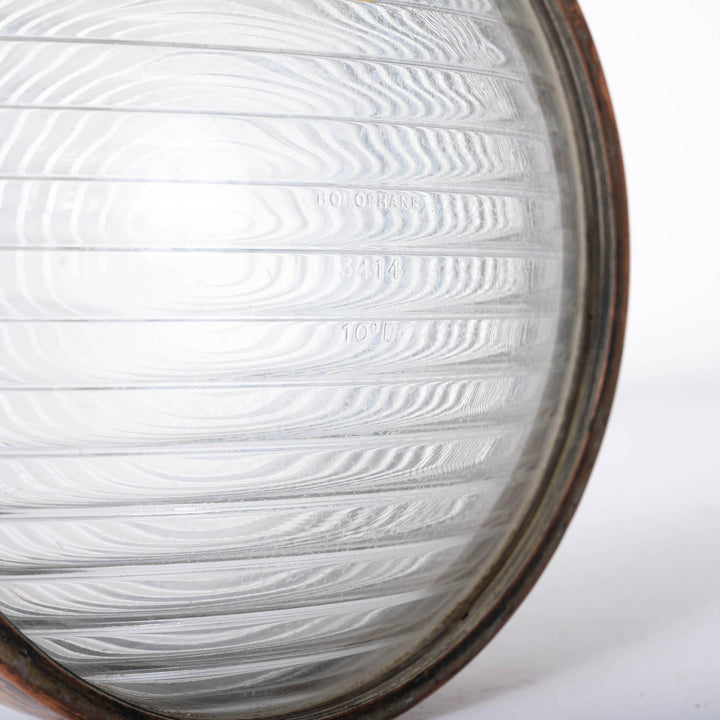Holophane Fresnel Lens with Copper Surround