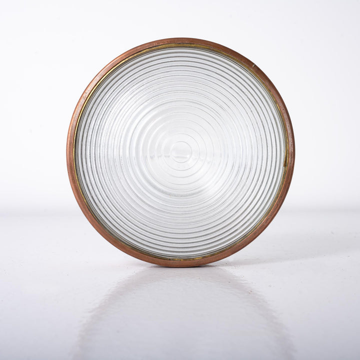 Holophane Fresnel Lens with Copper Surround