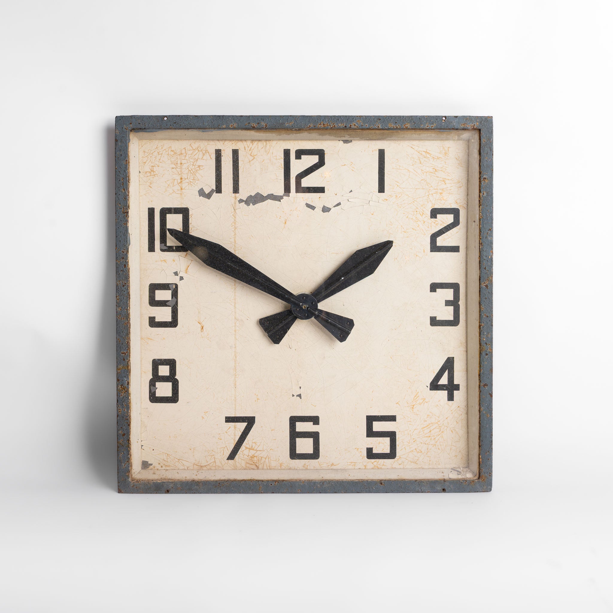 Large Art Deco Square Cinema Wall Clock by Gents of Leicester ...