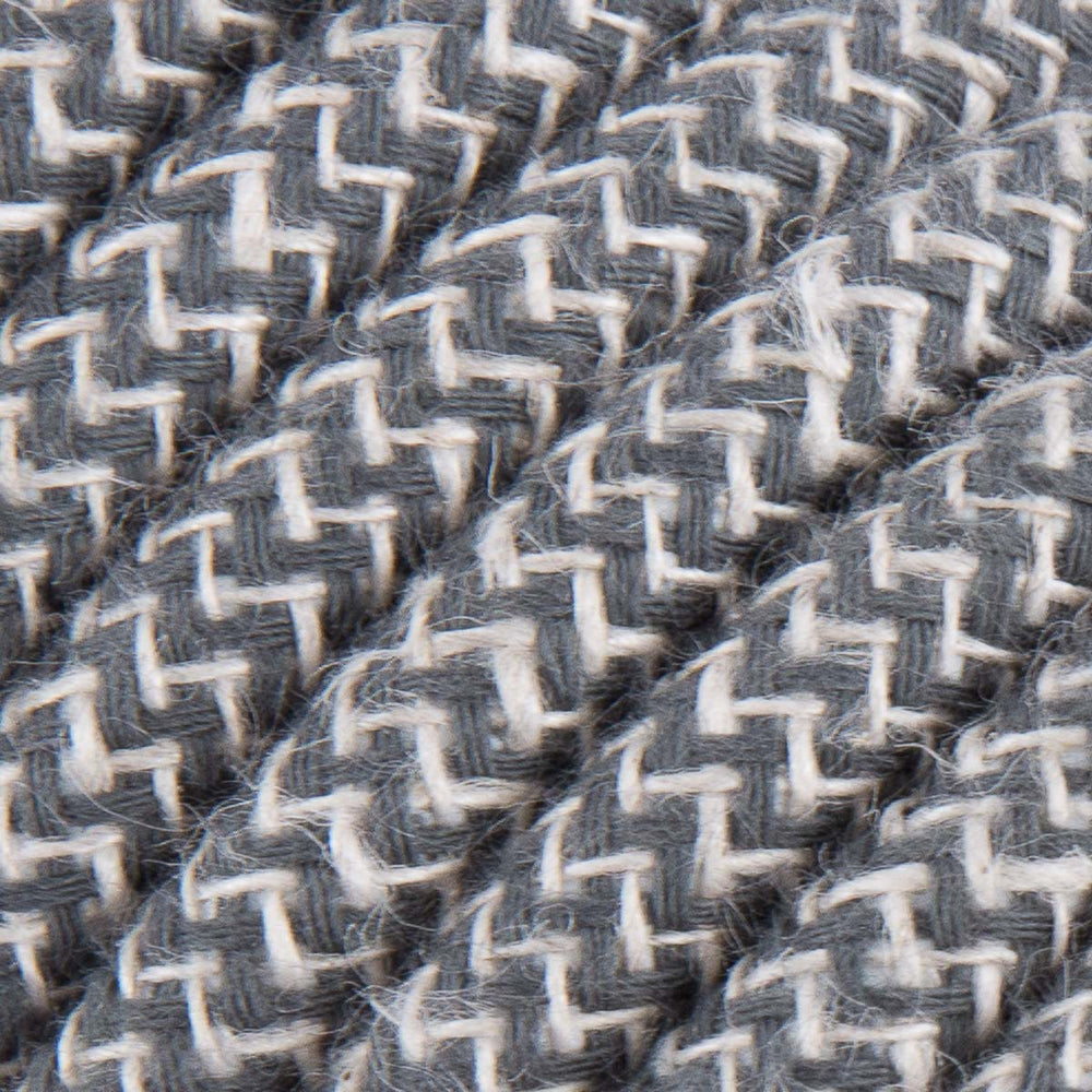 Premium Round Fabric Lighting Cable ZigZag - Anthracite