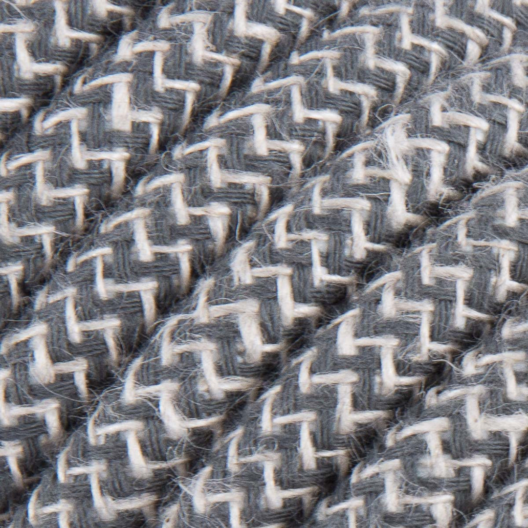 Premium Round Fabric Lighting Cable ZigZag - Anthracite