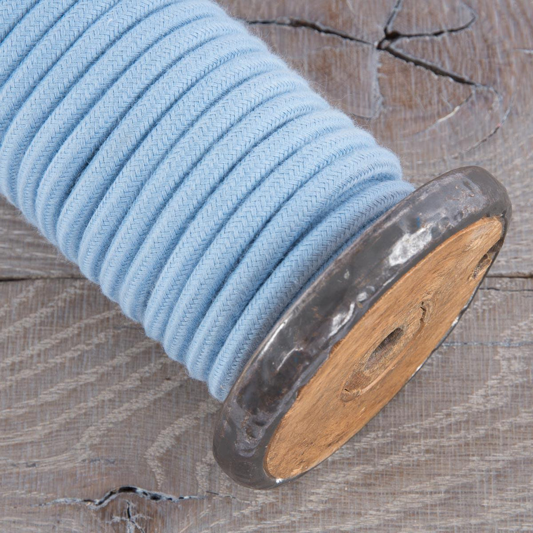 Premium Round Fabric Lighting Cable cotton - Ocean