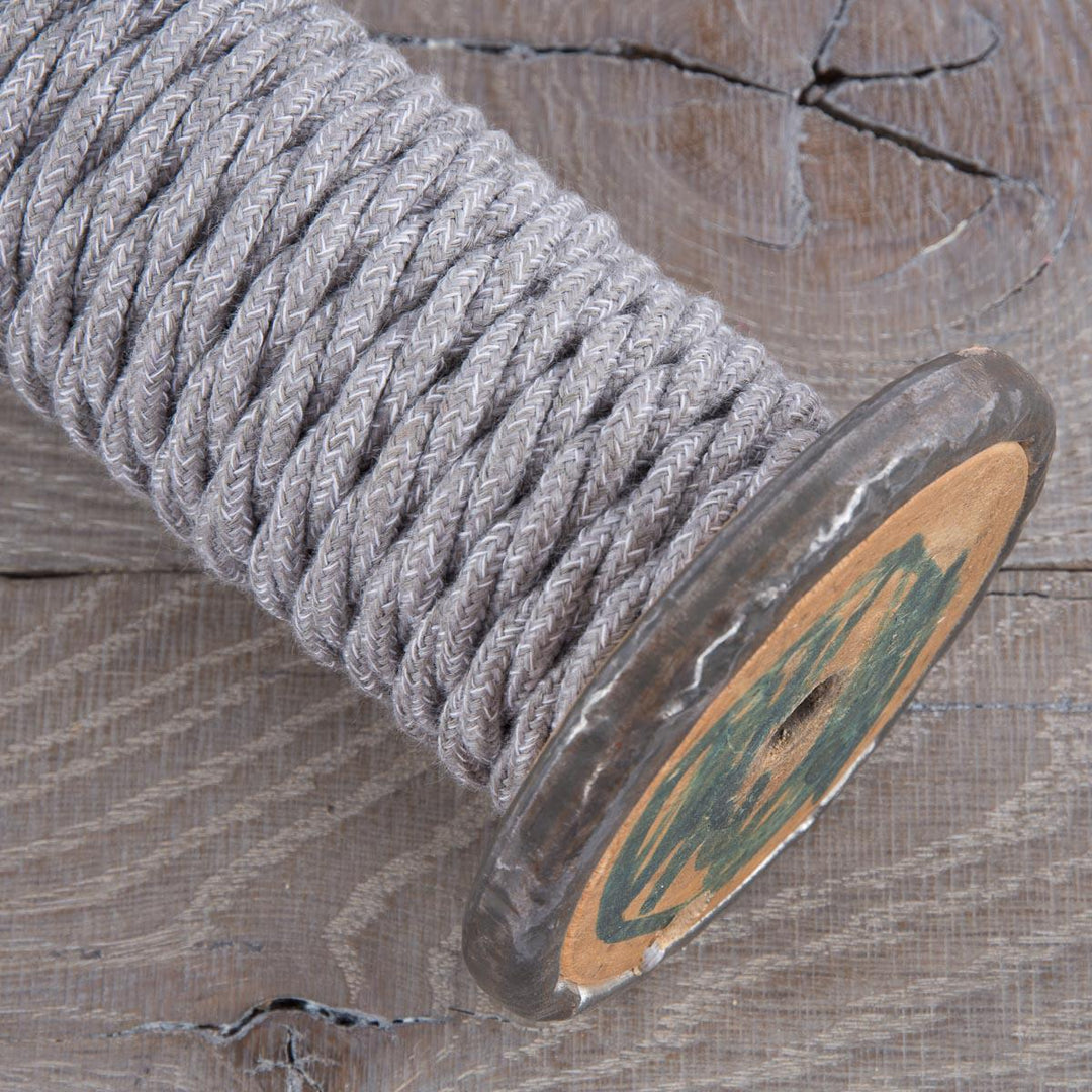 Premium Twisted Fabric Lighting Cable Linen - Grey