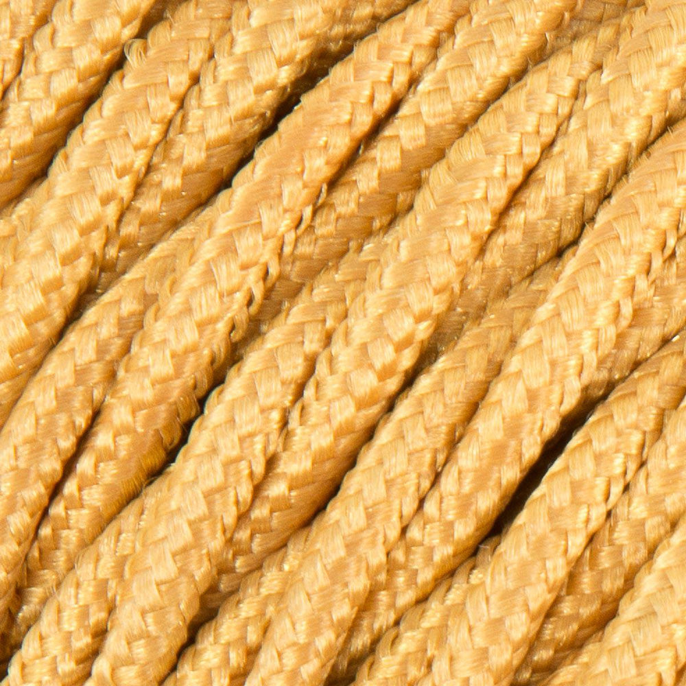 Premium Twisted Fabric Lighting Cable Rayon - Gold