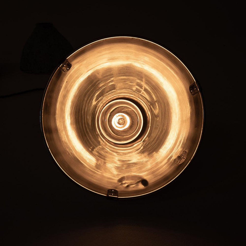 Reclaimed Industrial Holophane Verdigris Coppered Spun Aluminium Pendant Lights