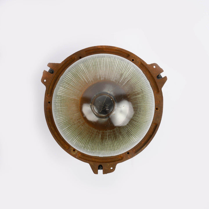 Reclaimed Rusted Prismatic Industrial Light Pendants V2