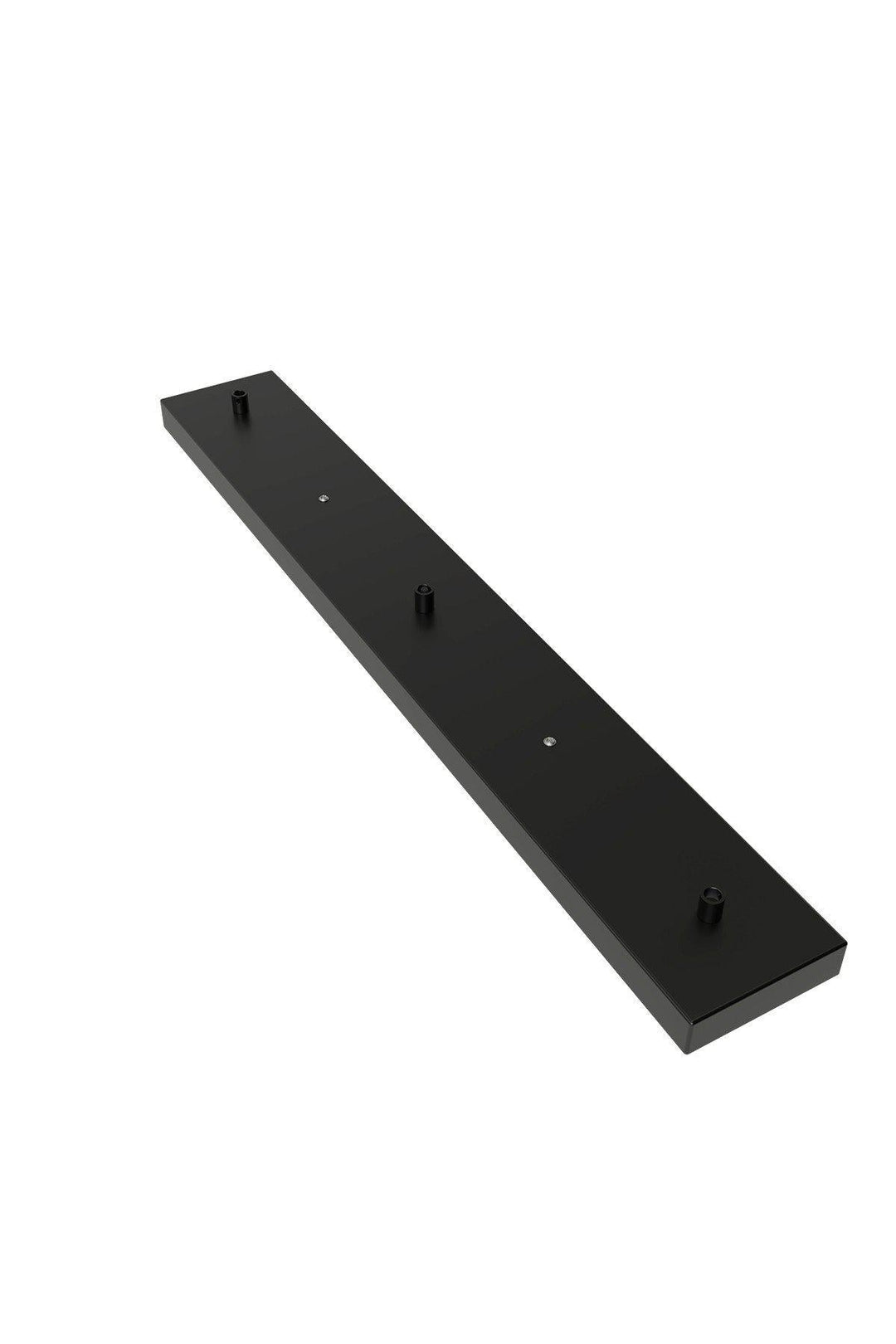 Rectangular Ceiling Rose for 3 Lights Satin Black - 940102