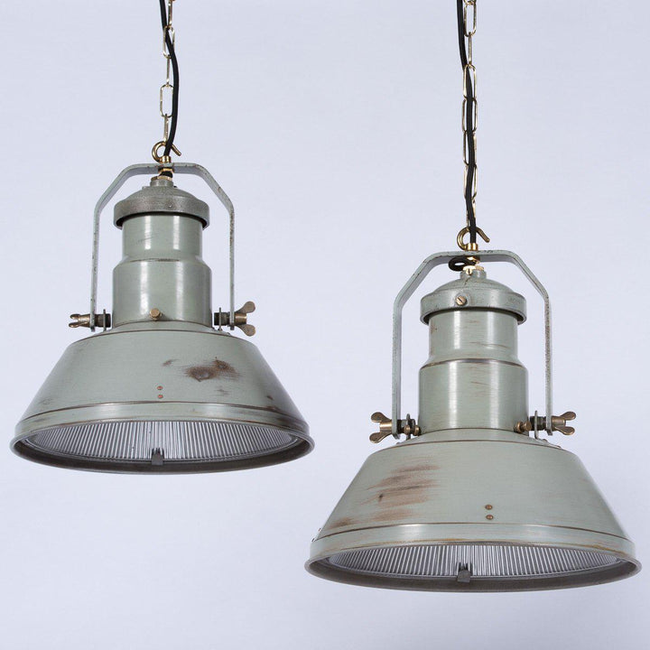 Vintage Holophane Industrial Light Pendant Light V3