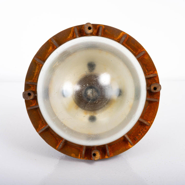 Vintage Industrial XL Flameproof Cast Pendant Lights by Maxlume