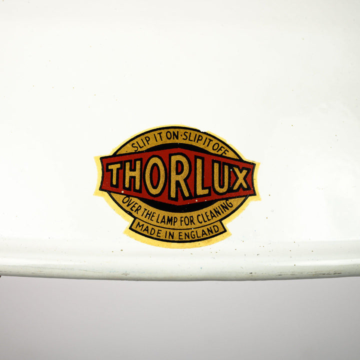 White Enamel Industrial Pendants with Perforated Neck by Thorlux
