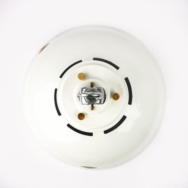 White Enamel Industrial Pendants with Perforated Neck by Thorlux