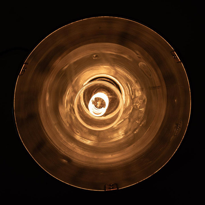 Antique Holophane Verdigris Coppered Aluminium Pendant Lights