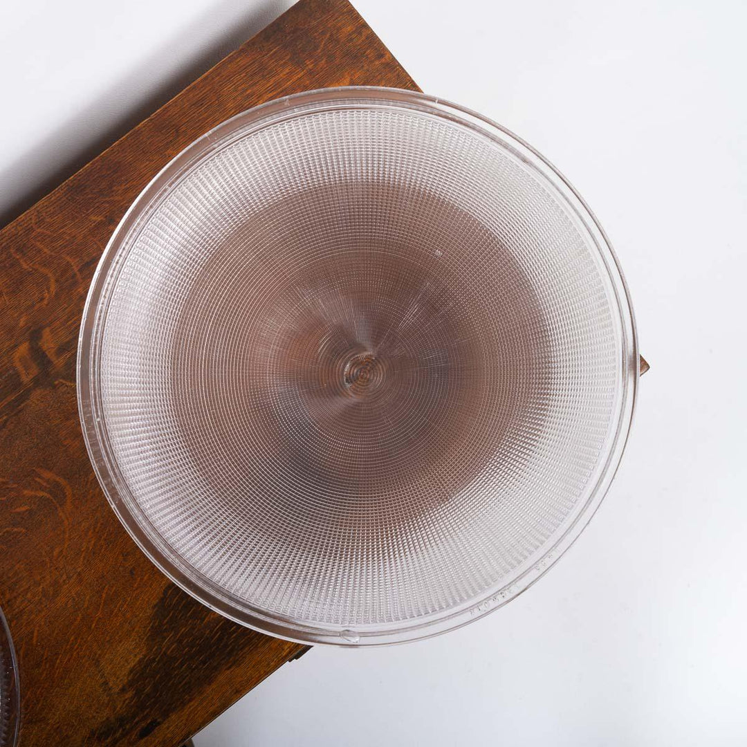 Antique Large 14 inch Holophane Stiletto Bowl Pendant Light