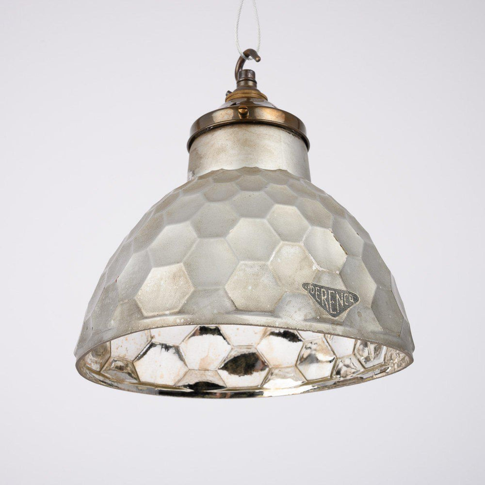 Antique Mirrored Glass Light Pendants by Derenco