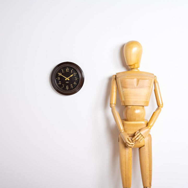 Art Deco Wall Clock in Bakelite Case by Gents of Leicester