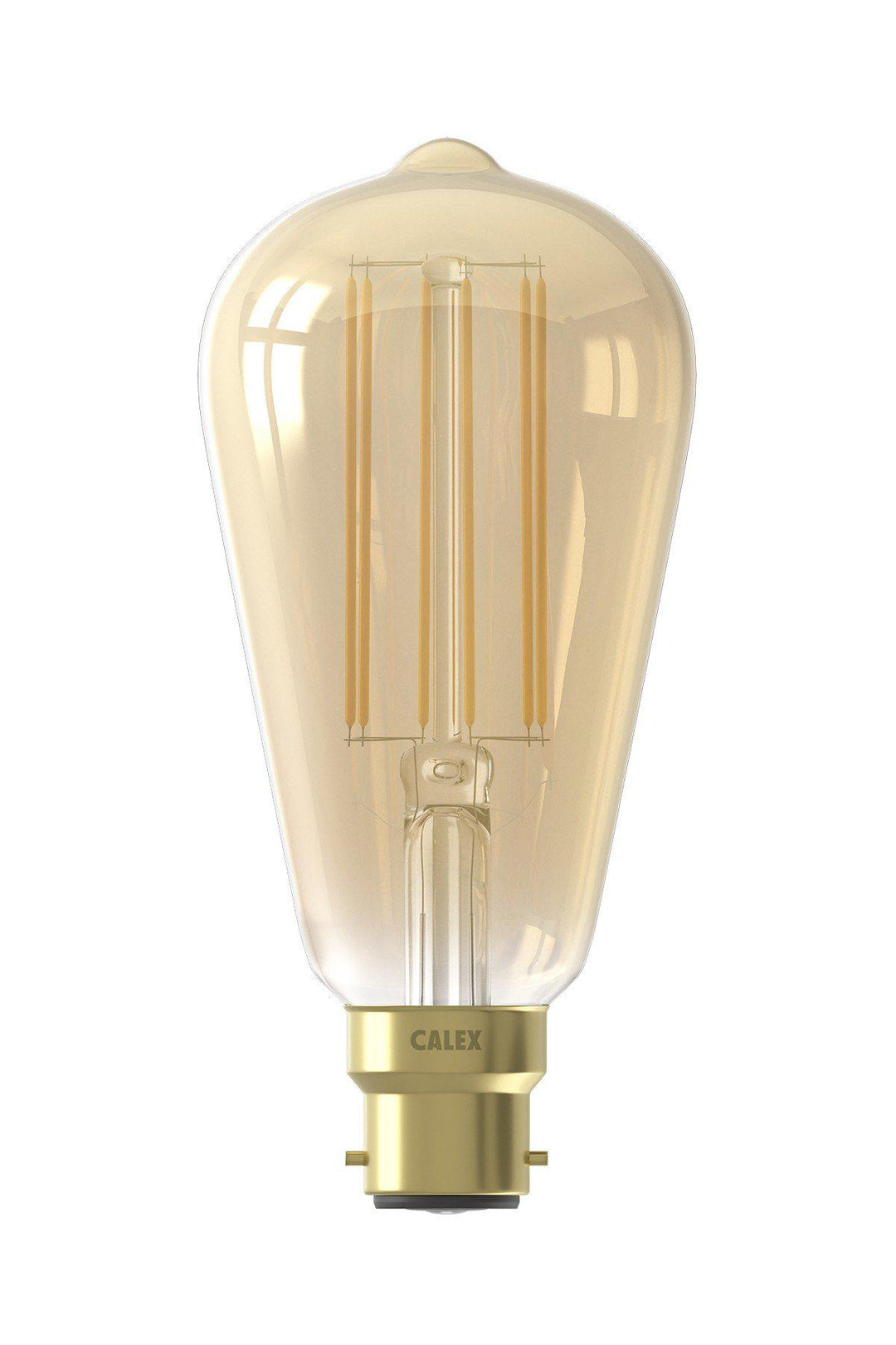 Calex 425415 | LED Gold Long Filament Rustik Bulb | B22 | ST64 | 4W