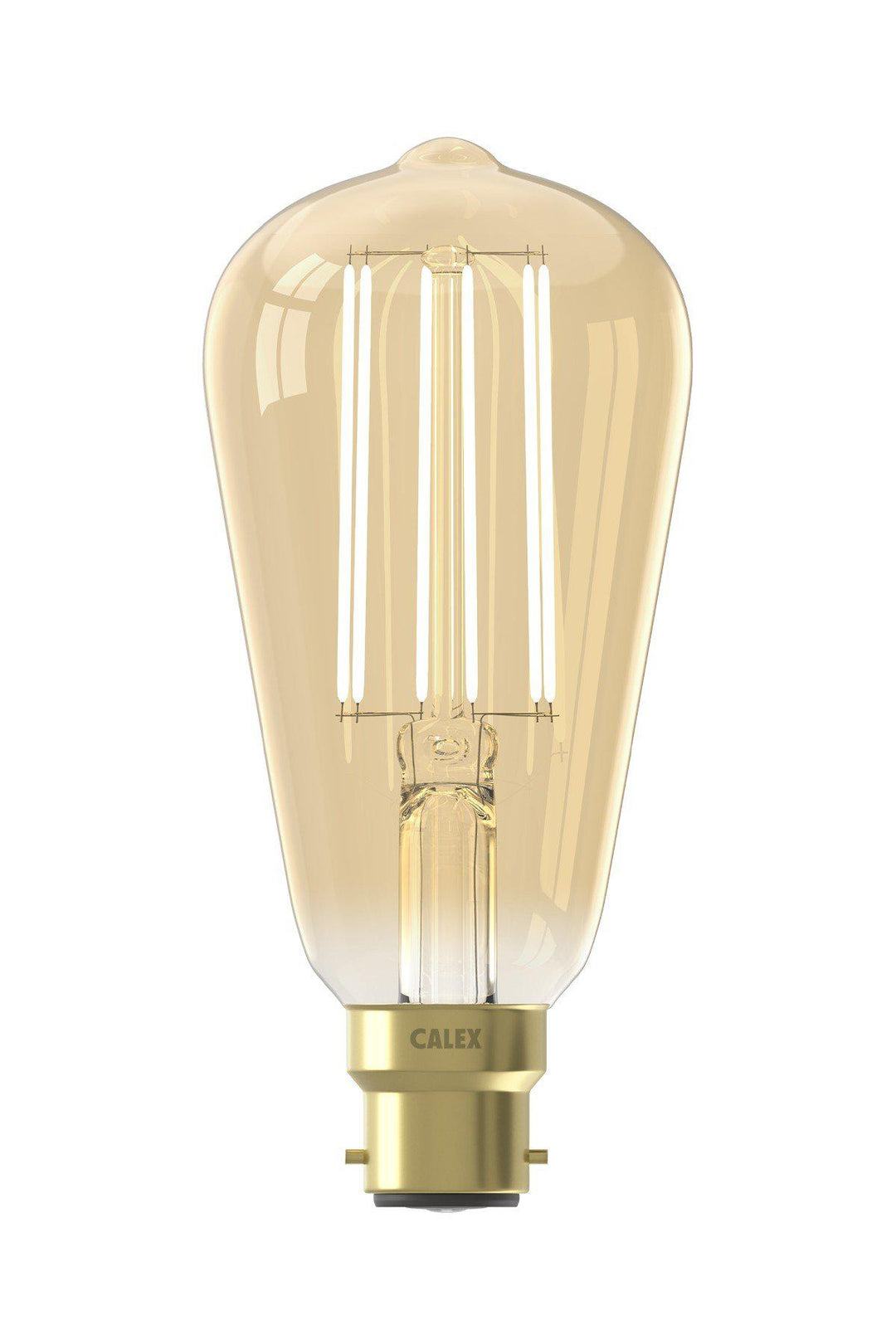 Calex 425415 | LED Gold Long Filament Rustik Bulb | B22 | ST64 | 4W