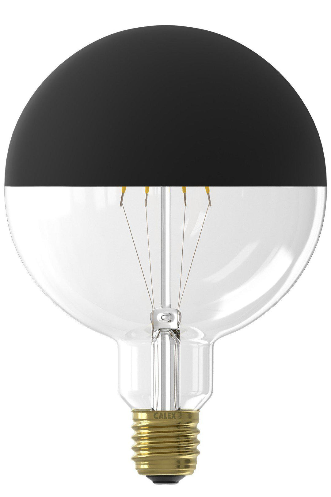 Calex 425478 | LED Filament Bulb | Black Top Mirror | E27 | G125 | 4W