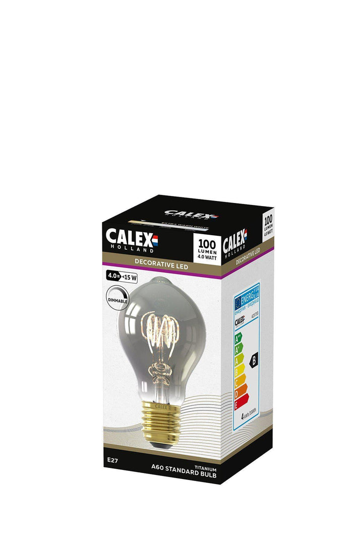 Calex 425733 | LED Titanium Flex Filament | GLS | E27 | A60 | 4.3W