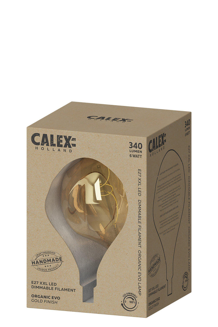 Calex 425903 | LED Gold XXL Organic Splash Bulb | E27 | 6W