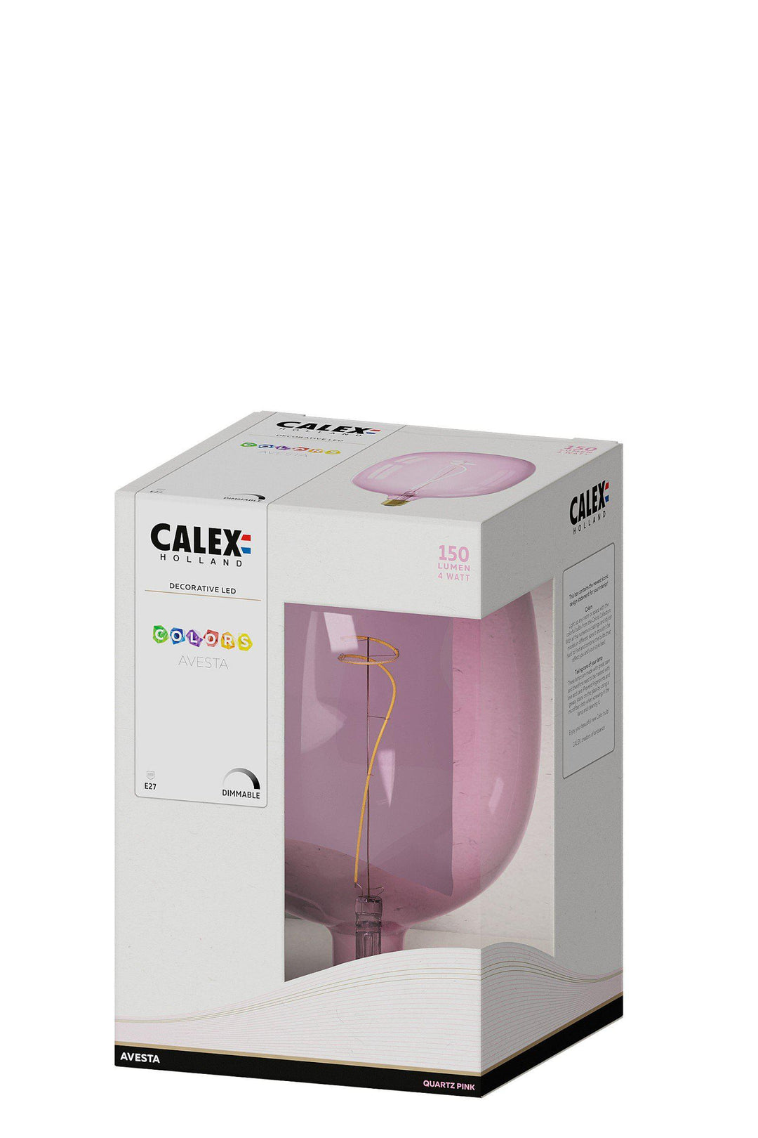 Calex 426200 | LED Pink Avesta Quartz Bulb | E27 | 4W