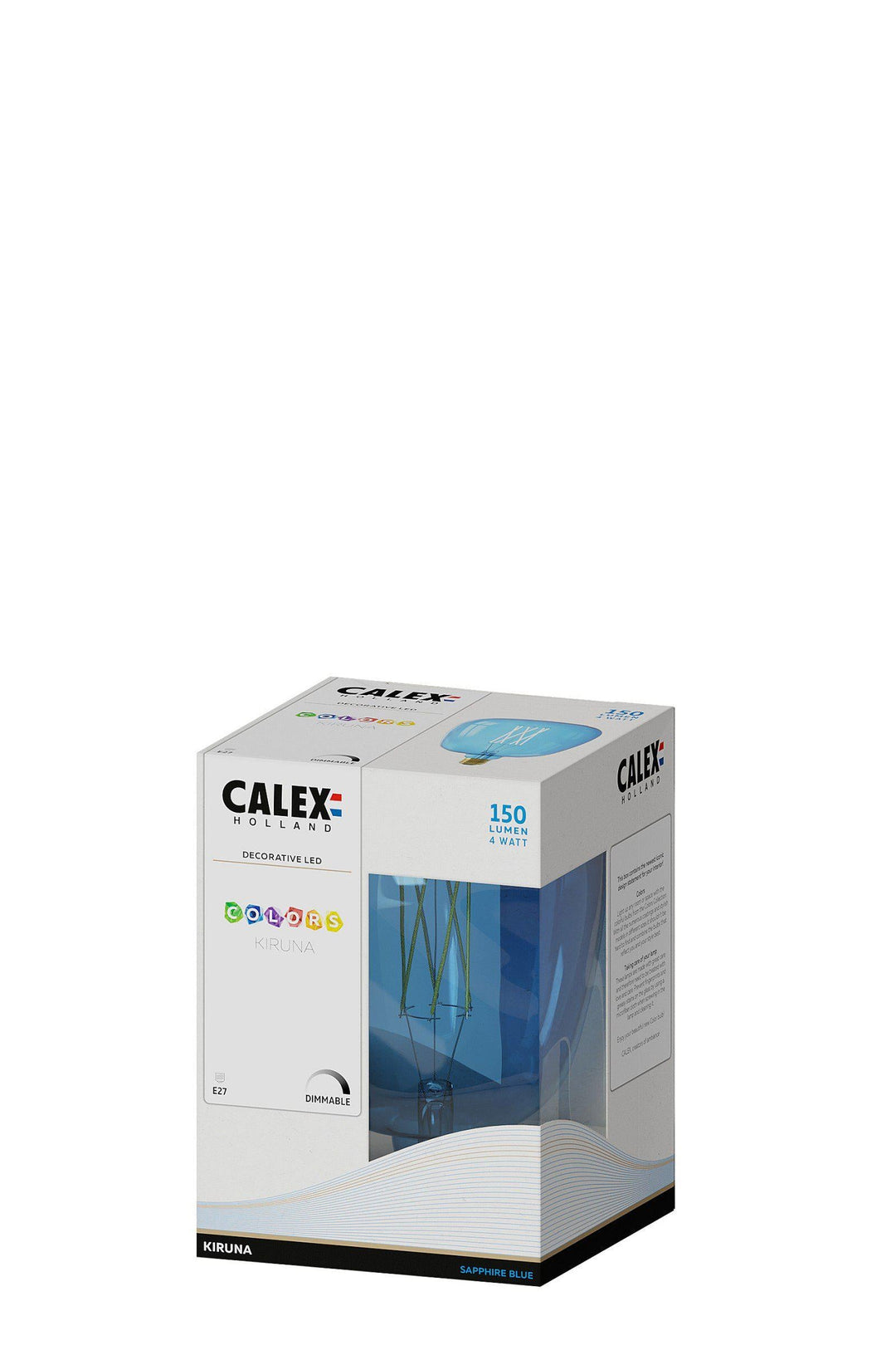 Calex 426214 | LED Sapphire Blue Kiruna Bulb | E27 | 4W