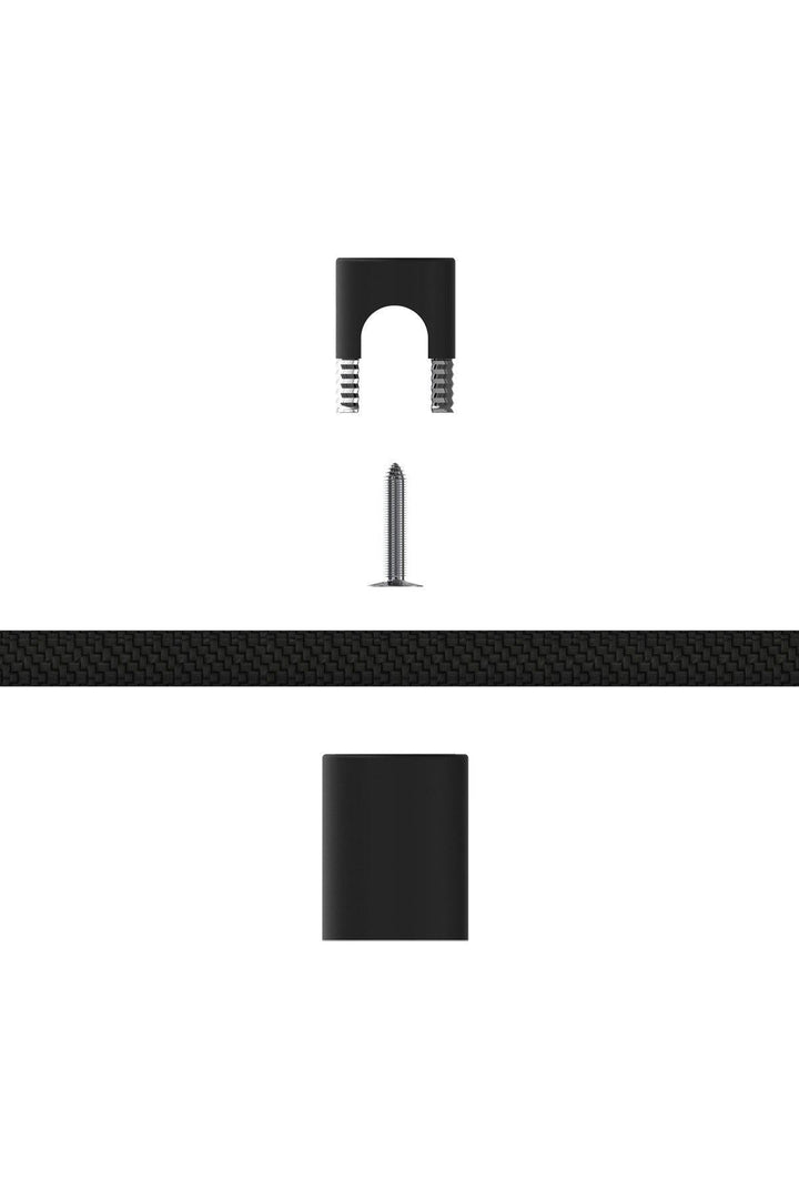 Calex 940090 | Cable Holders | Black Aluminium | Individual