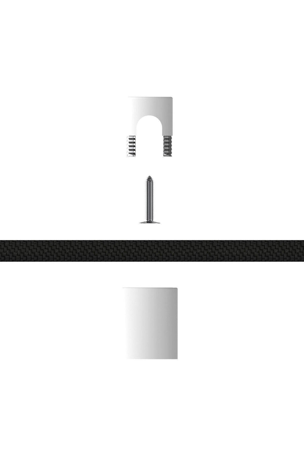 Calex 940092 | Cable Holders | White Aluminium | Individual