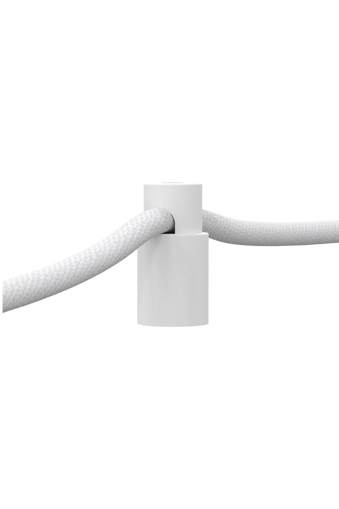 Calex 940092 | Cable Holders | White Aluminium | Pack of 5