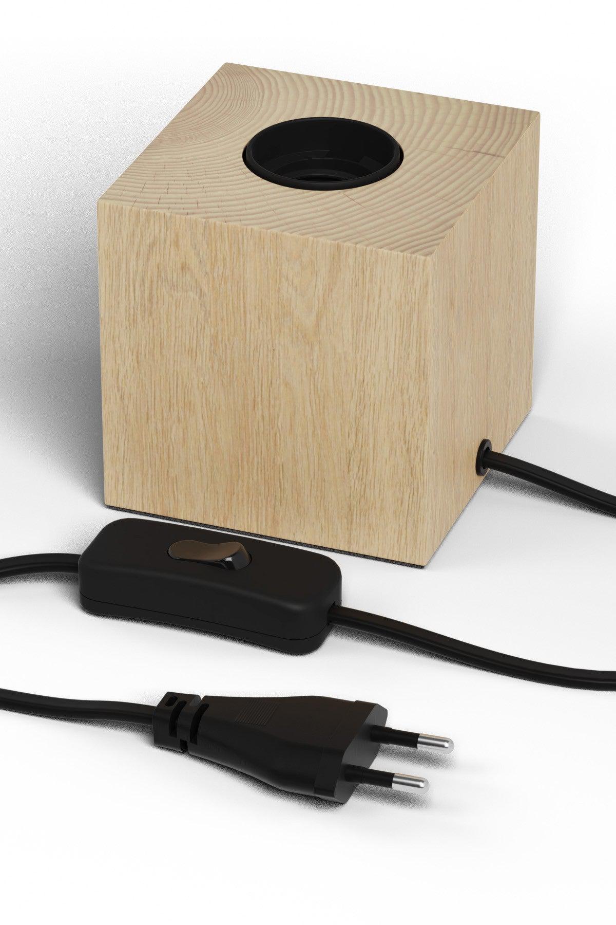 Wooden 2024 cube lamp