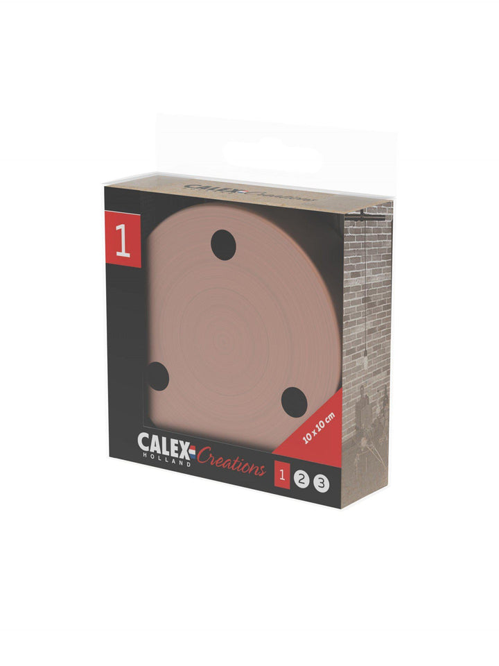 Calex Metal Ceiling Rose With 3 Holes Satin Copper - 940048