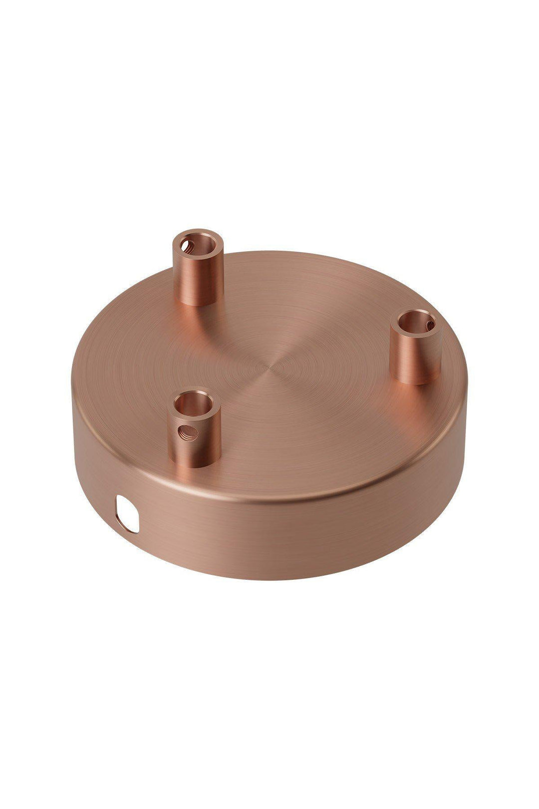Calex Metal Ceiling Rose With 3 Holes Satin Copper - 940048