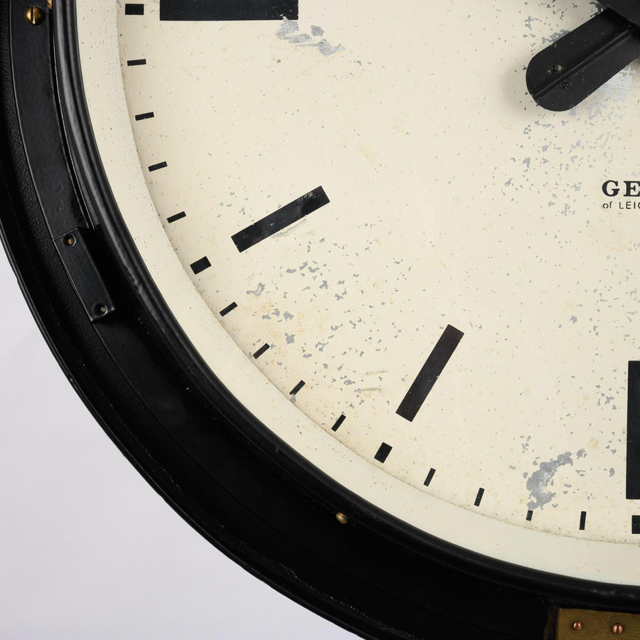 Double Sided Railway Clock by Gents of Leicester Industrial Glow