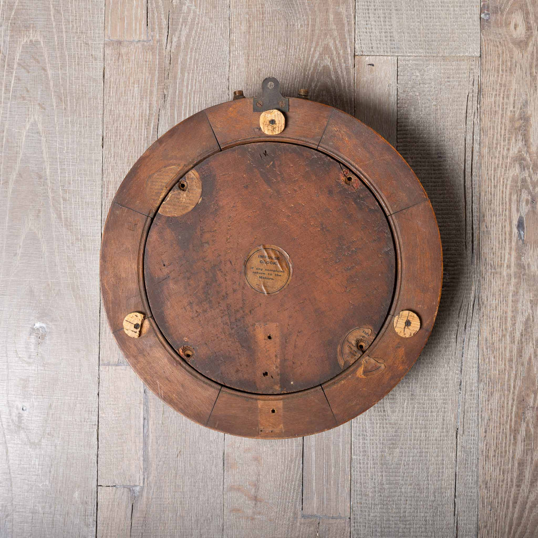Early Antique Timber Cased Pul-Syn-Etic Slave Clock by Gent & Co Limited, Leicester