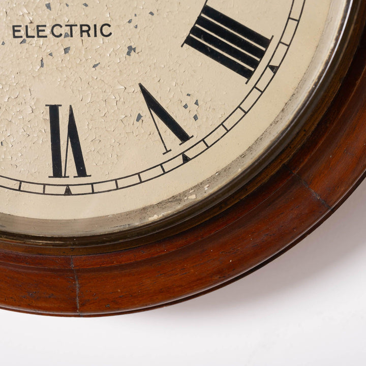 Early Antique Timber Cased Pul-Syn-Etic Slave Clock by Gent & Co Limited, Leicester