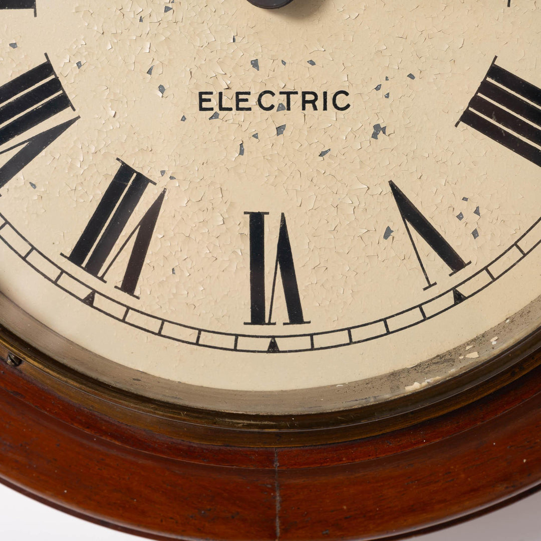 Early Antique Timber Cased Pul-Syn-Etic Slave Clock by Gent & Co Limited, Leicester