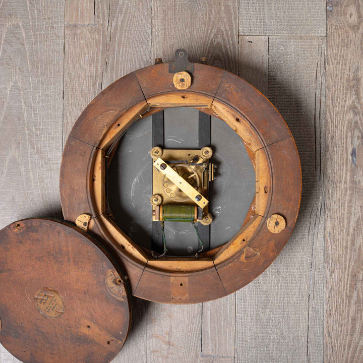 Early Antique Timber Cased Pul-Syn-Etic Slave Clock by Gent & Co Limited, Leicester