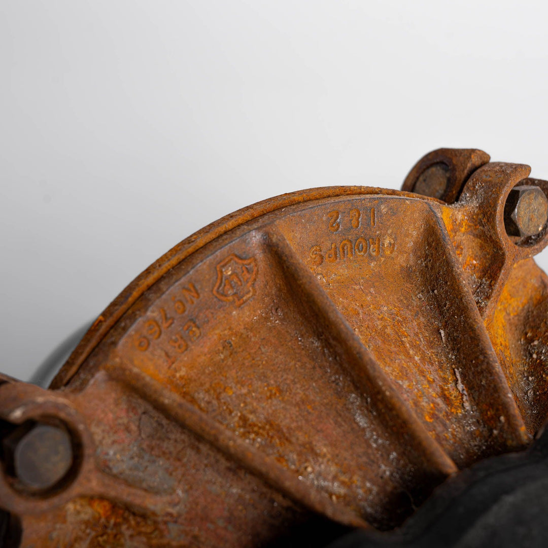 Early Cast Iron Flameproof Industrial Pendant Lights by G.E.C