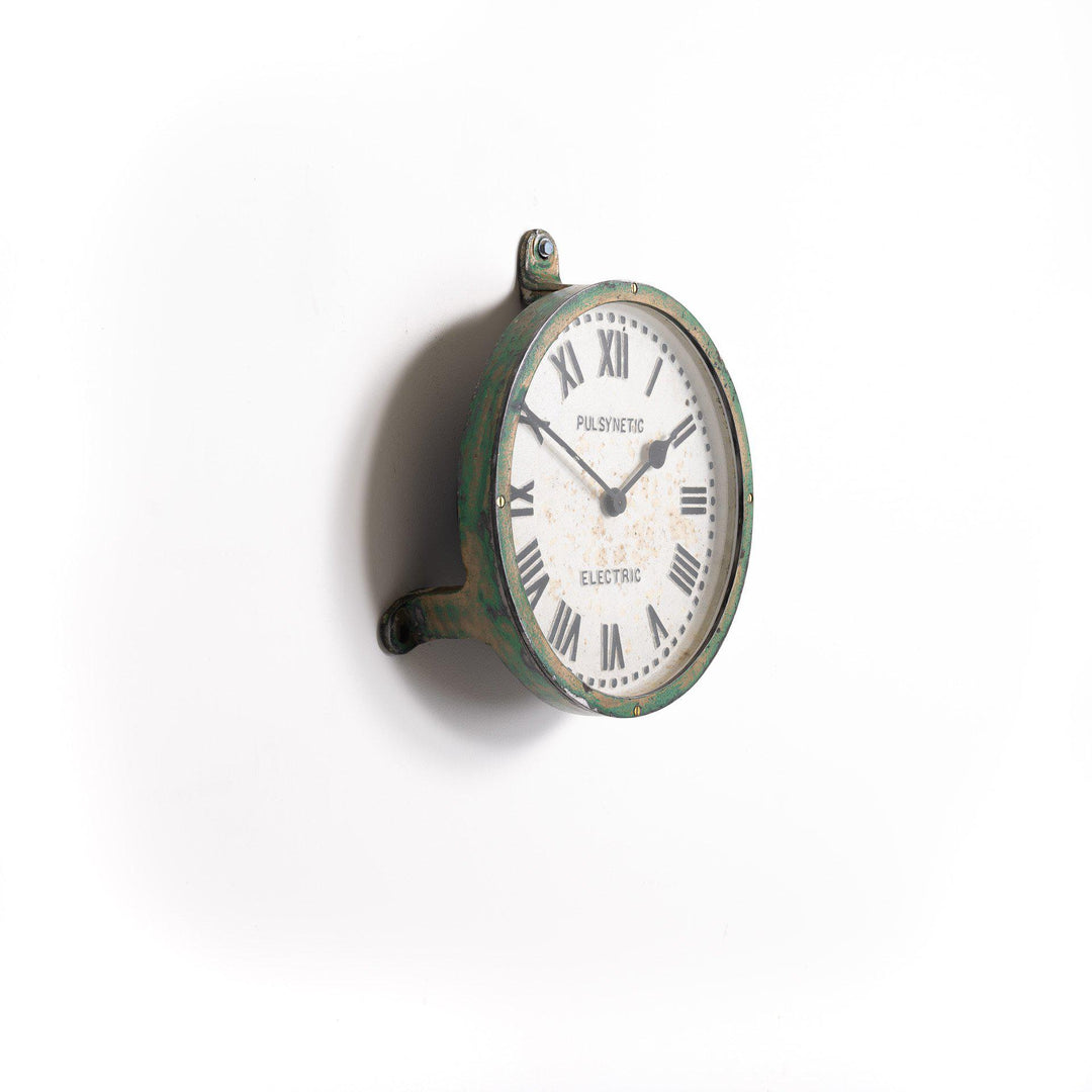 Early Cast Iron Pulsynetic Electric Factory Clock