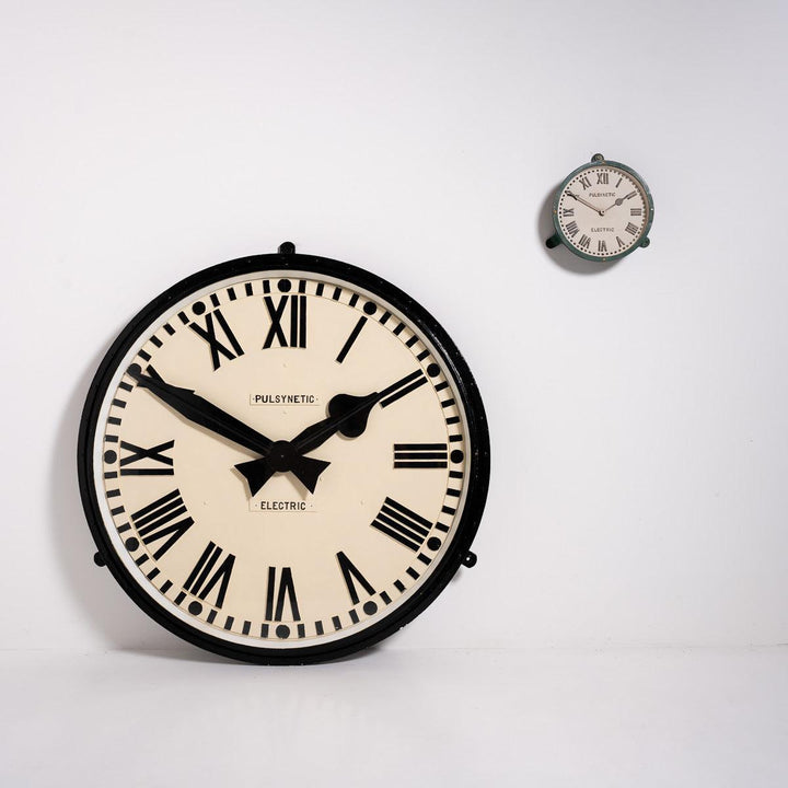 Enormous Reclaimed Cast Iron Industrial Clock by Gents of Leicester