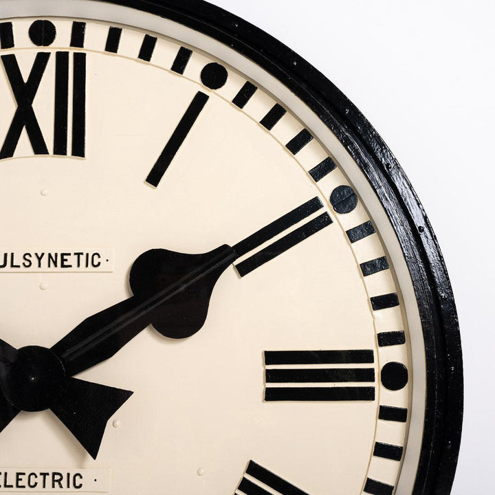 Enormous Reclaimed Cast Iron Industrial Clock by Gents of Leicester