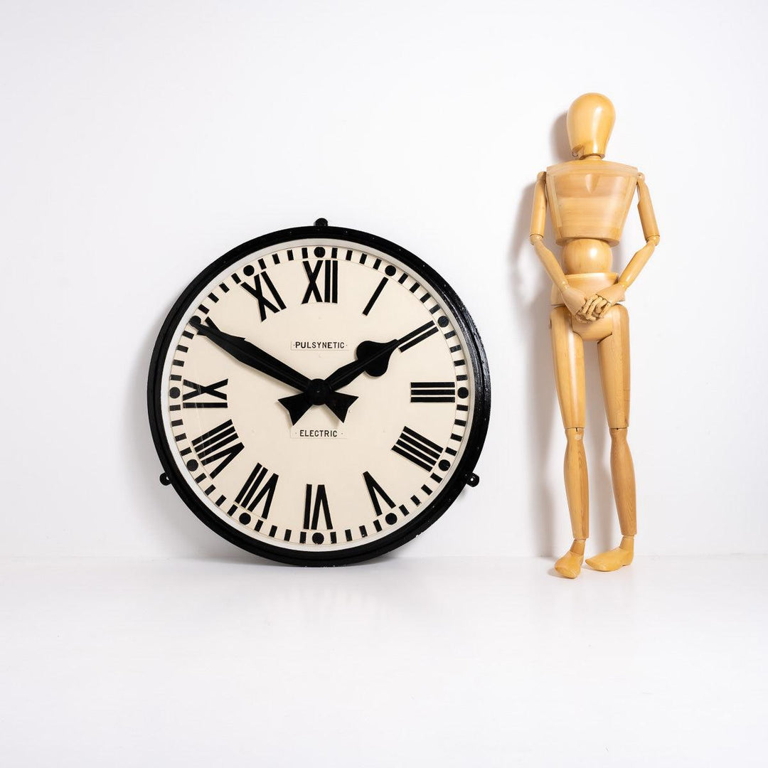 Enormous Reclaimed Cast Iron Industrial Clock by Gents of Leicester