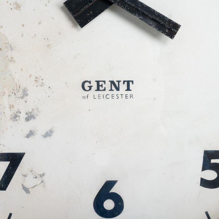 Extra Large Antique Railway Platform Clock by Gent of Leicester