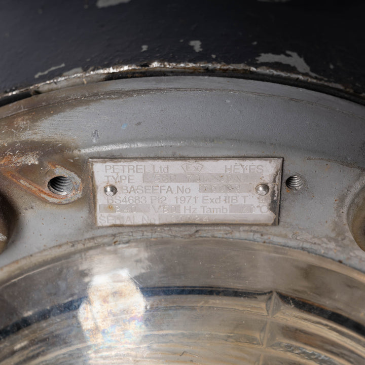 Extra Large Industrial Circular Bulkhead Lights by Heyes & Co Ltd, Wigan