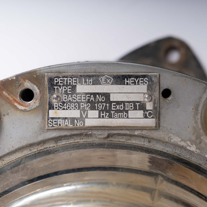 Extra Large Industrial Circular Bulkhead Lights by Heyes & Co Ltd, Wigan
