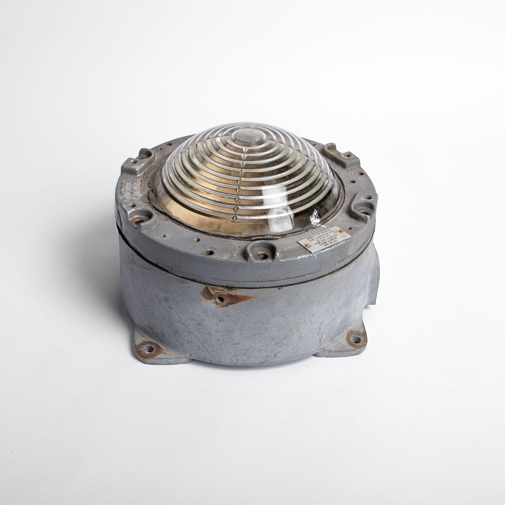 Extra Large Industrial Circular Bulkhead Lights by Heyes & Co Ltd, Wigan